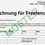 Freelancer Profil Vorlage Word Fabelhaft Gratis Musterrechnung Für Freiberufler 2017