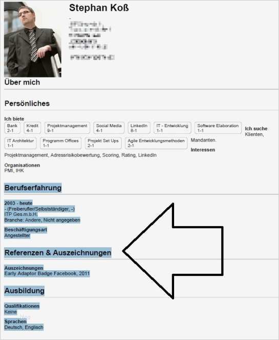 Freelancer Profil Vorlage Word Luxus Linkedin Profil Aus Lebenslauf Cv Oder Xing Profil