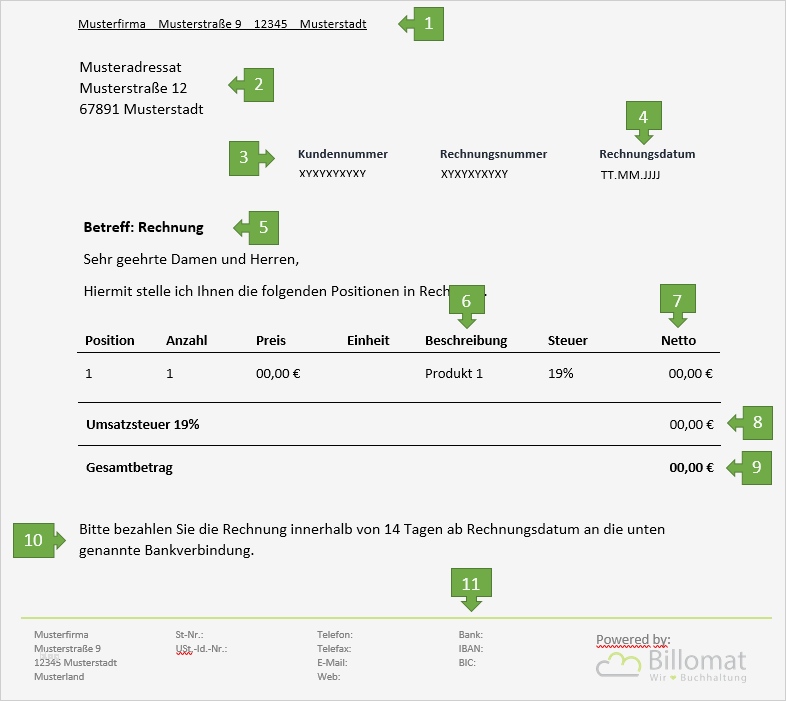 Freiberufler Rechnung Vorlage Angenehm Rechnung Für Freiberufler Vorlage & Muster
