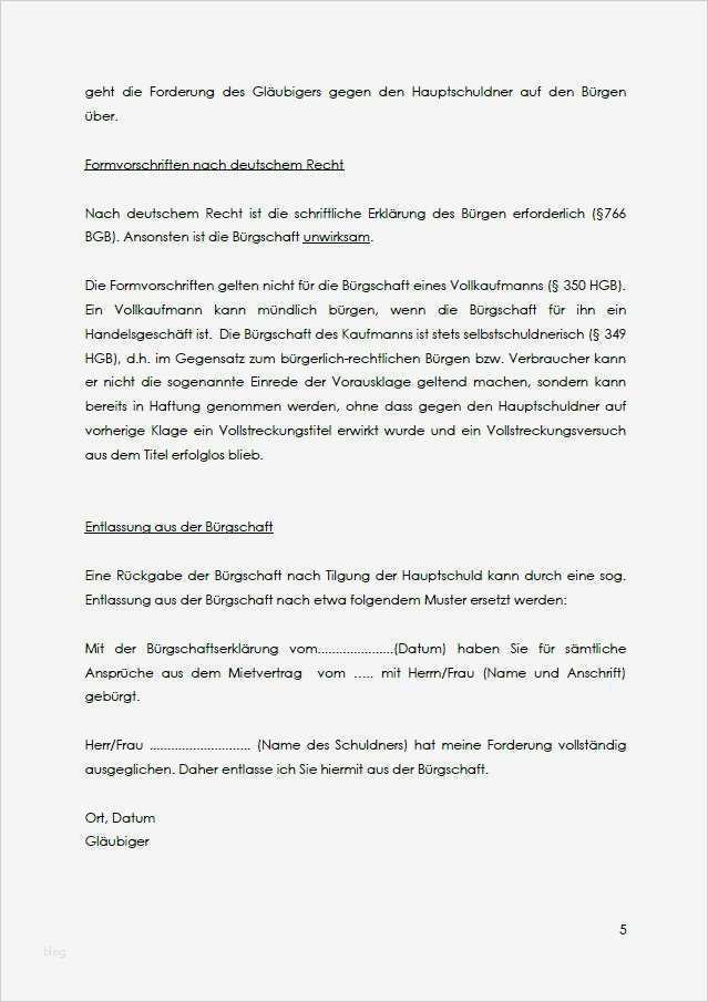 Freiwillige Mietbürgschaft Vorlage Gut Mietbürgschaft Eltern Vorlage Zum Download