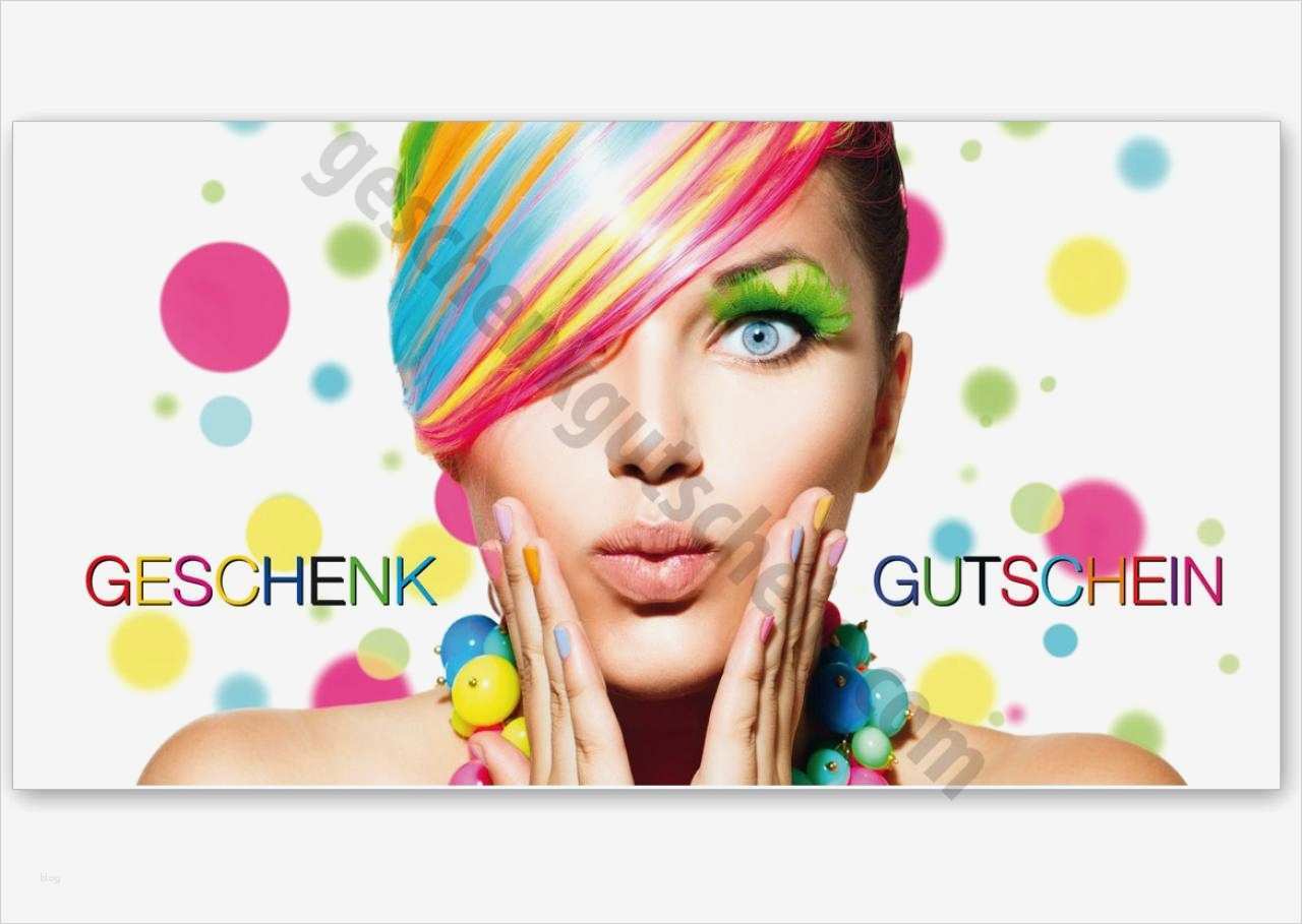 Friseur Gutschein Vorlage Neu K266 Multicolor Gutschein