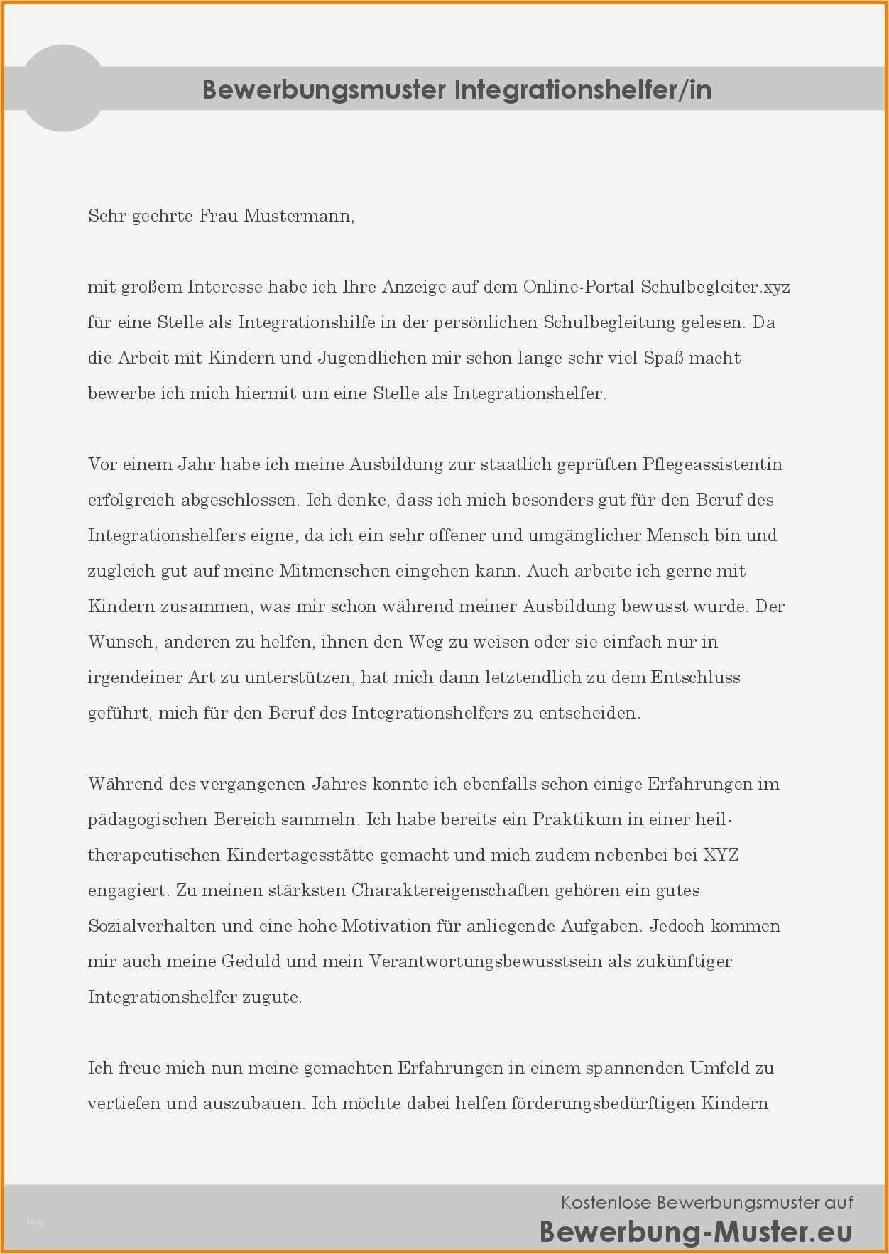 Fsj Bewerbung Vorlage Einzigartig 6 Bewerbung Fsj Muster