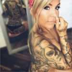 Full Arm Tattoo Vorlagen Hübsch Tattoo Dead Skull Kompletter Rücken