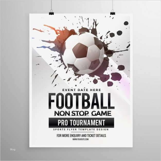 Fußball Ticket Vorlage Bewundernswert Fußball Fußballspiel Turnier Flyer Broschüre Vorlage