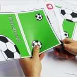 Fußball Ticket Vorlage Einzigartig Fußball Einladungskarte Mit torwand Balloonasblog