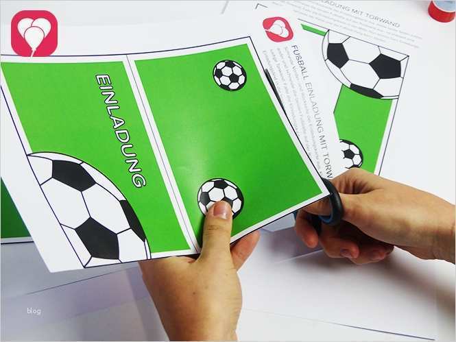 Fußball Ticket Vorlage Einzigartig Fußball Einladungskarte Mit torwand