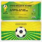 Fußball Ticket Vorlage Großartig Einladungskarten Als Fußballticket Im Brasilien Look