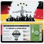 Fußball Ticket Vorlage Gut Einladungskarten Zum Geburtstag Als Fussball Ticket Mit
