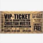 Fußball Ticket Vorlage Luxus Einladungen Zum 50 Geburtstag “vip Ticket” – Meine