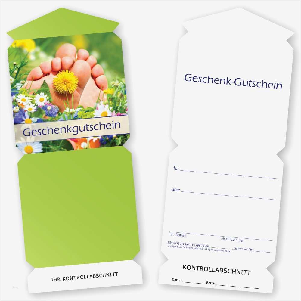 Fußpflege Visitenkarten Vorlagen Einzigartig Faltgutschein sommerwiese Cosmeticplus Werbemittel Und