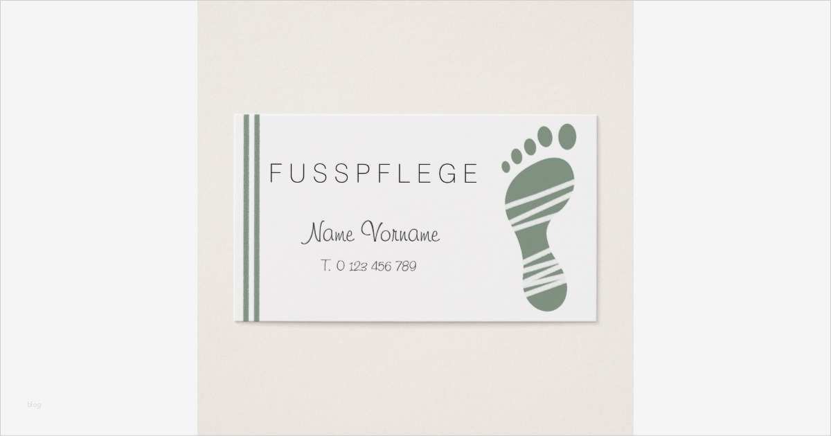 Fußpflege Visitenkarten Vorlagen Elegant Fußpflege Visitenkarten