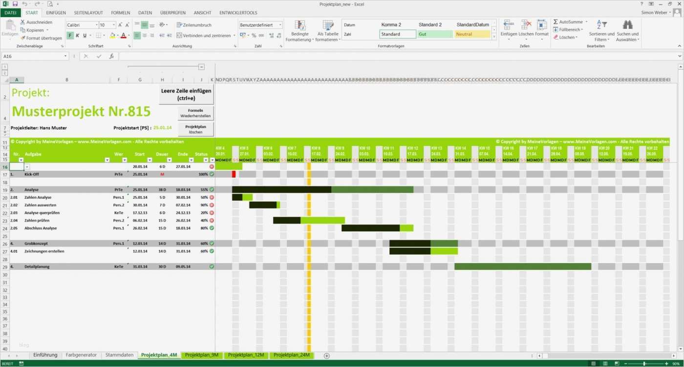 Gantt Diagramm Vorlage Luxus Download Projektplan Excel Projektablaufplan Zeitplan