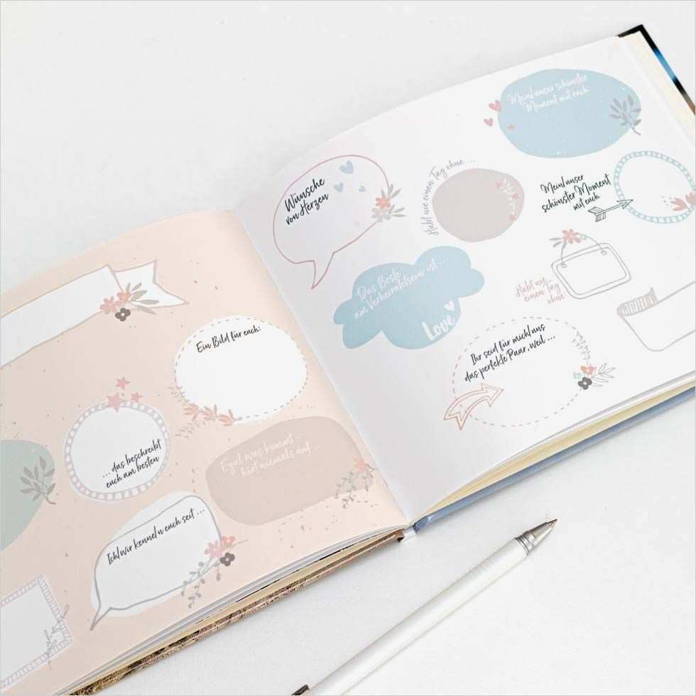 Gästebuch Hochzeit Gestalten Vorlagen Schönste Vorlagen Für Euer Individuelles Hochzeitsgästebuch