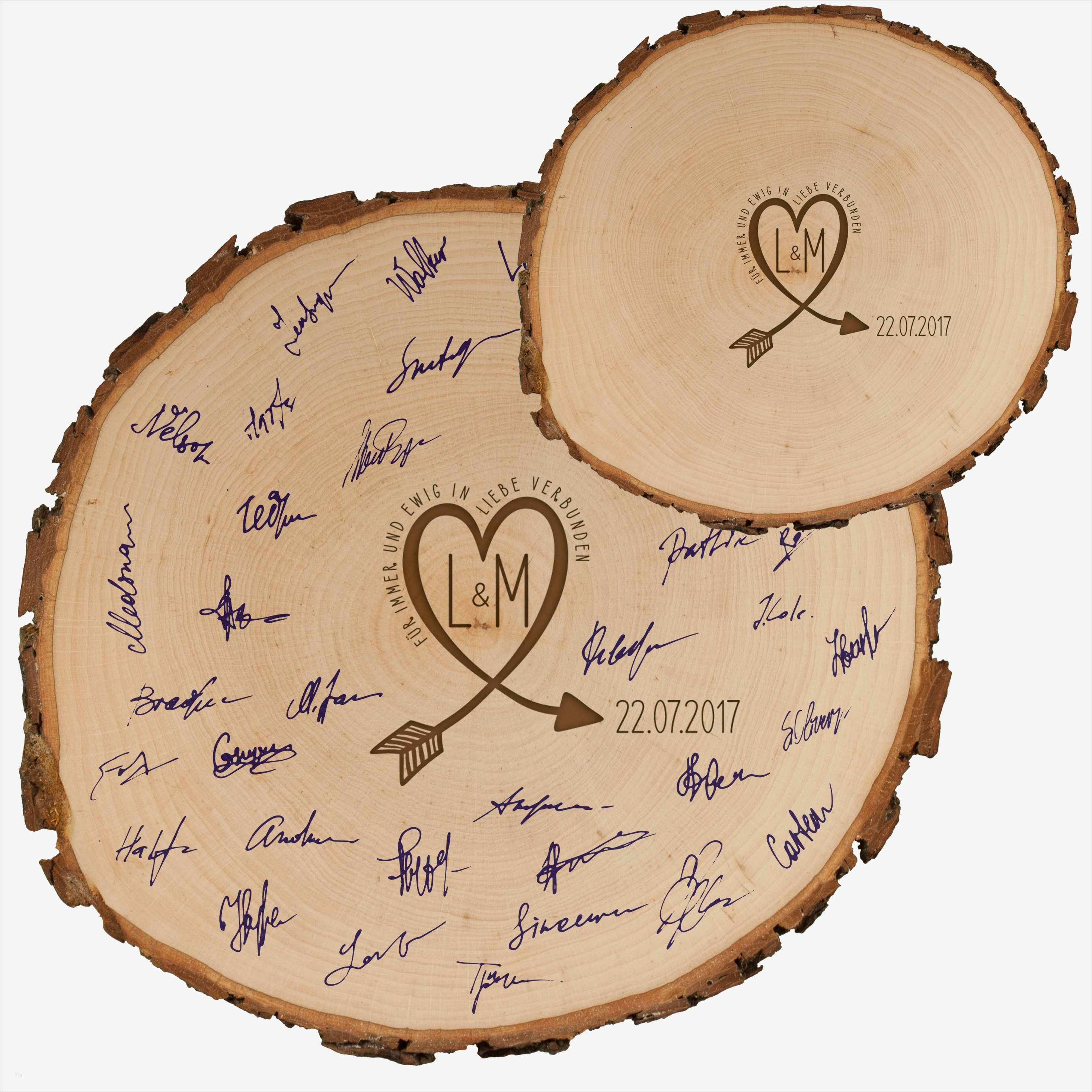 Gästebuch Hochzeit Gestalten Vorlagen Wunderbar Baumscheibe – Gästebuch Alternative Zur Hochzeit