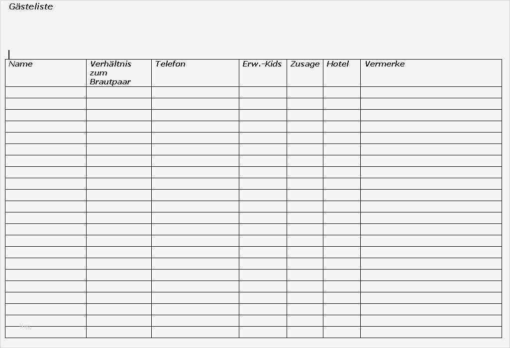 Gästeliste Hochzeit Vorlage Hübsch Ratgeber Feier Gästeliste Hochzeit Verwandten
