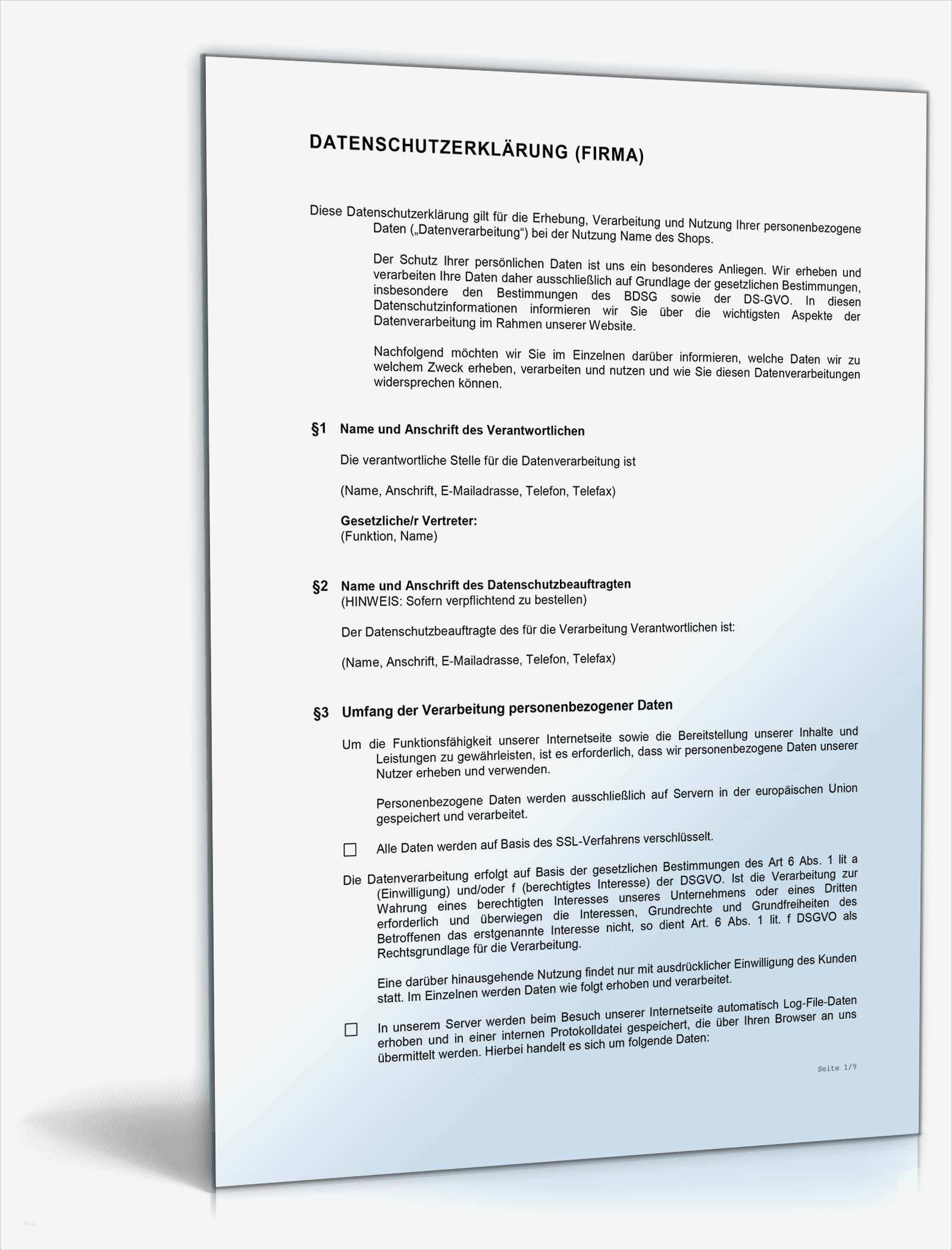 Geburtsplan Vorlage Pdf Genial Datenschutzerklärung Line Shop