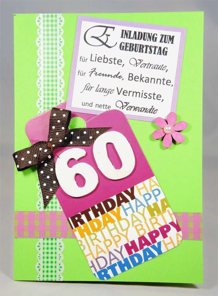 Geburtstagseinladung Basteln Vorlagen Inspiration Einladungskarten 60 Geburtstag