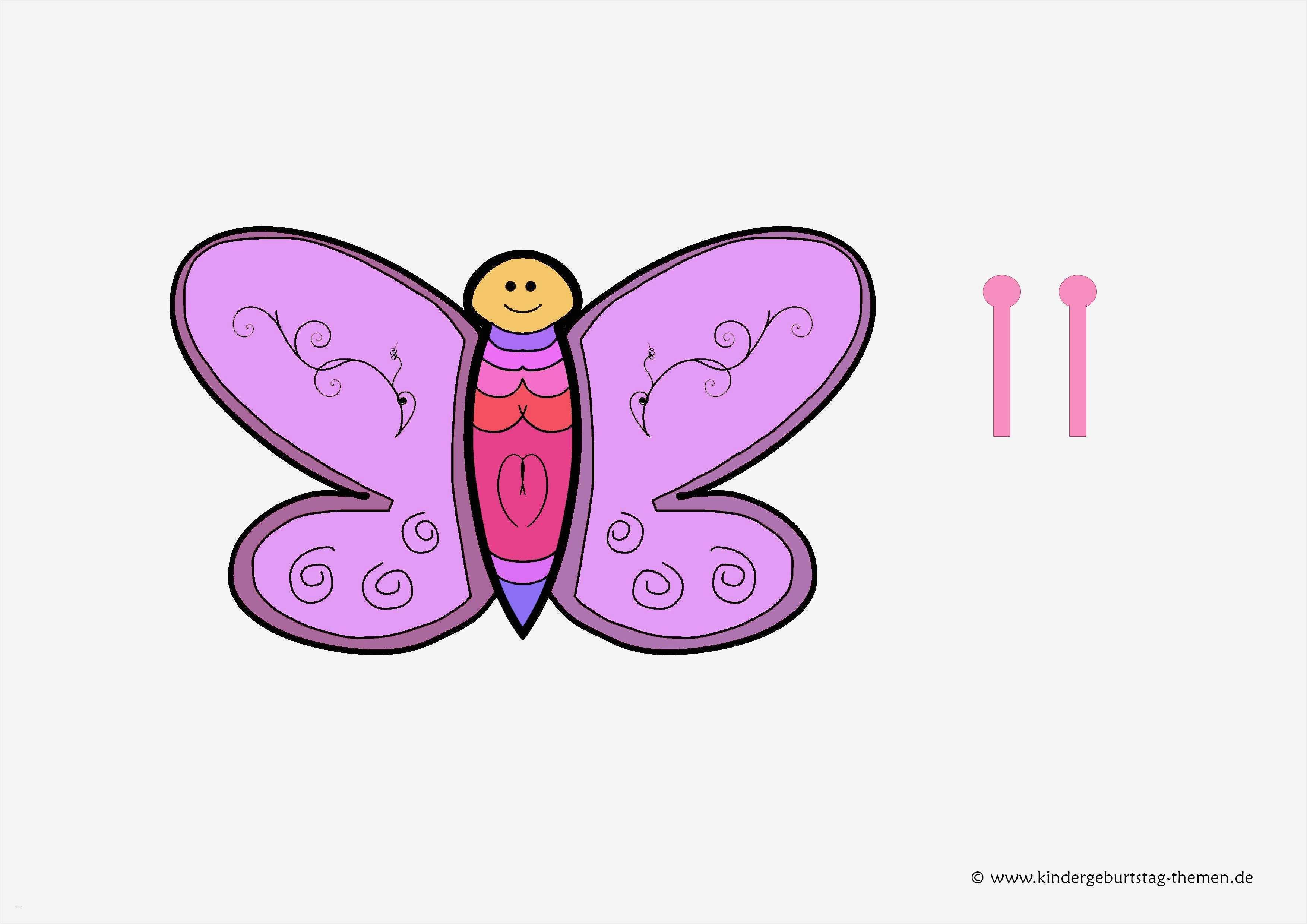 Geburtstagseinladung Schmetterling Vorlage Hübsch Einladungskarten Kindergeburtstag Basteln