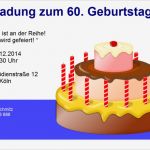 Geburtstagseinladung Vorlage Text Einzigartig Einladungskarten Für 60 Geburtstag