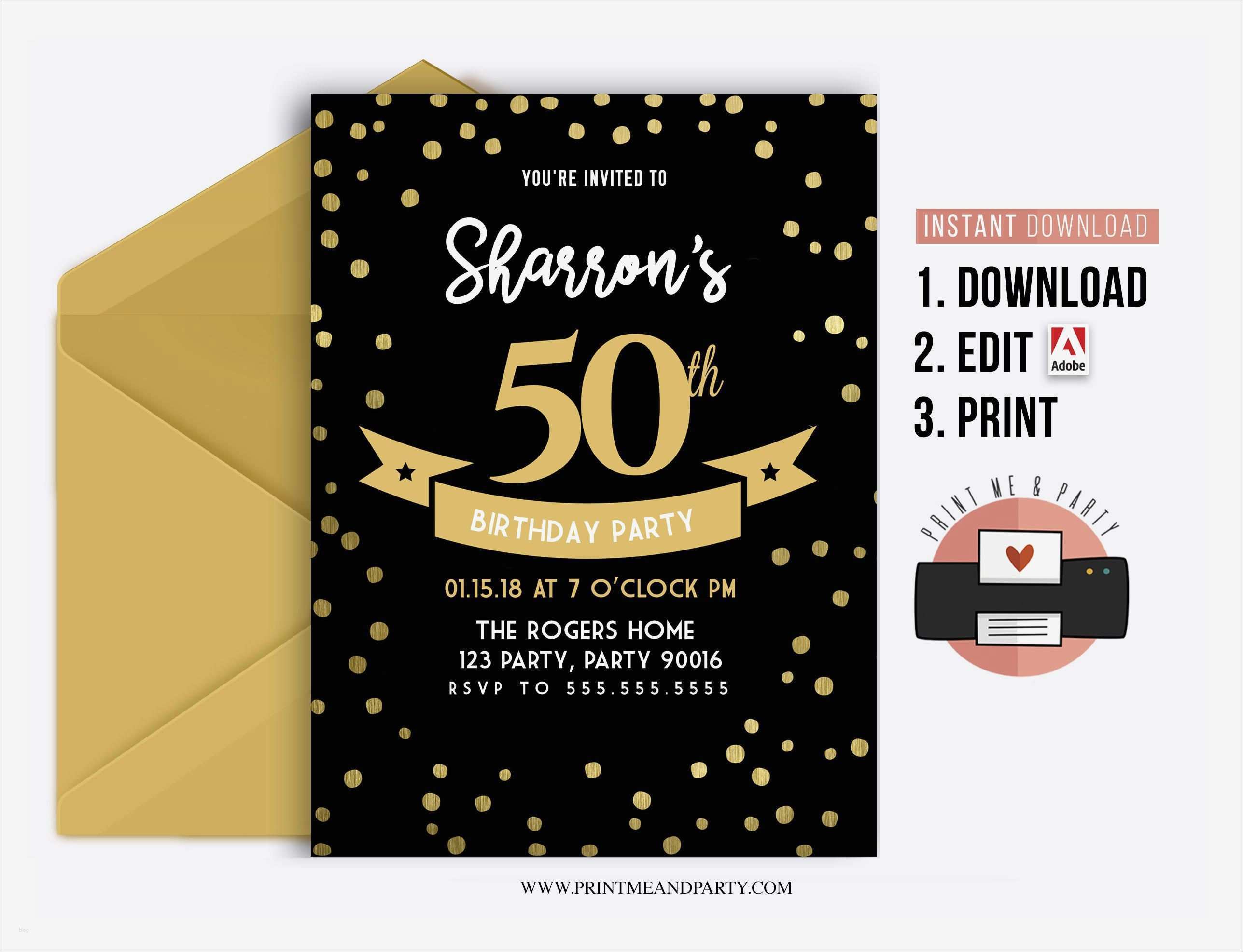 Geburtstagseinladung Vorlage Text Fabelhaft Geburtstagseinladung 50 Vorlage Gratis