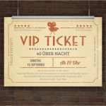 Geburtstagseinladung Vorlage Word Fabelhaft Drucke Selbst Kreative Einladungskarte Vip Ticket Retro