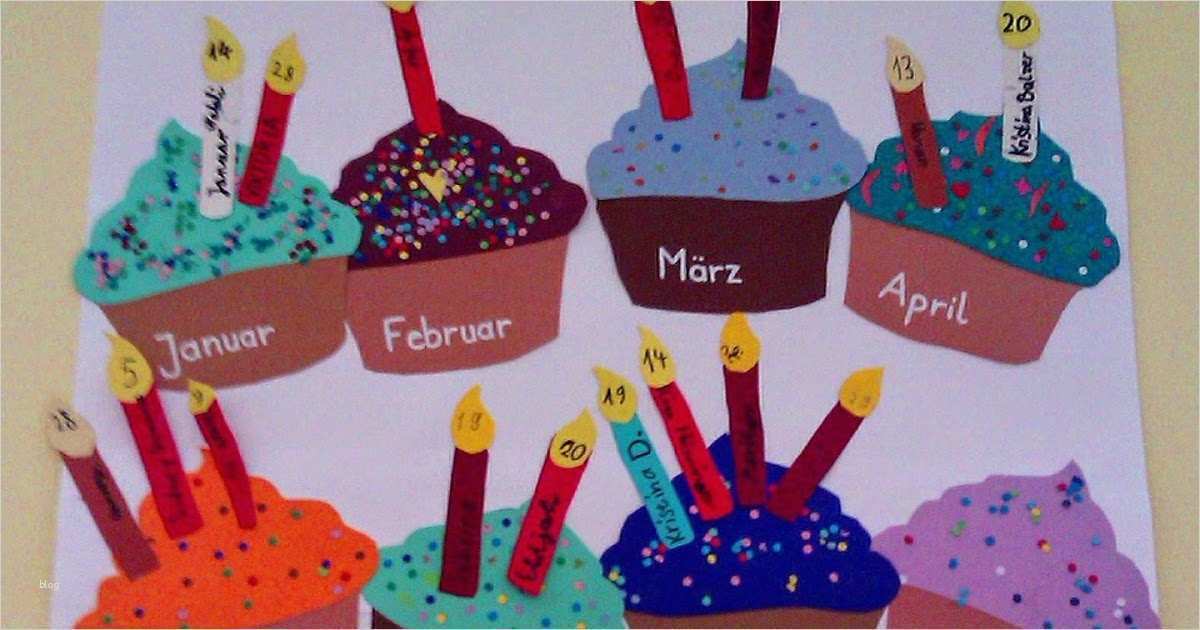 Geburtstagskalender Grundschule Vorlage Fabelhaft Kurz Nach Acht Ein Cupcake Zum Geburtstag