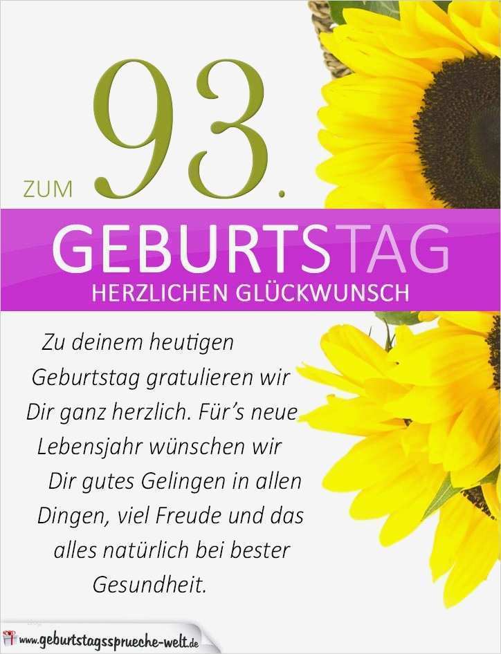 Geburtstagskarte 80 Vorlage Schönste Schlichte Geburtstagskarte Mit sonnenblumen Zum 93