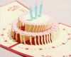 Geburtstagskarte Basteln Vorlage Erstaunlich 创意 3d 手工 纸雕 生日 蛋糕 立体 祝福 贺卡 卡片 批发