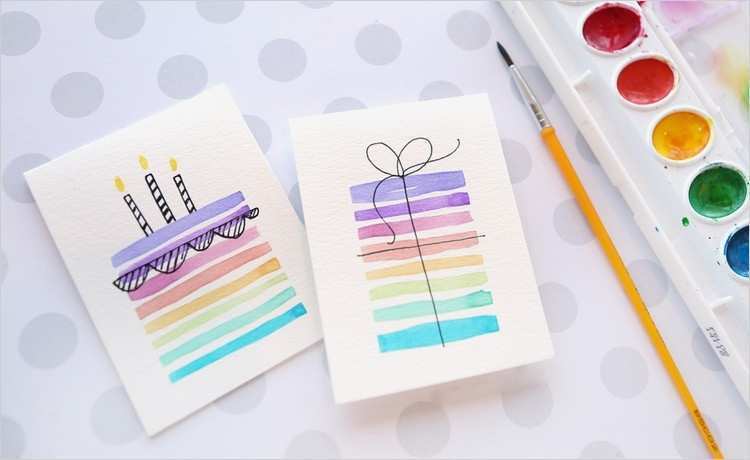 Geburtstagskarten basteln 30 tolle Ideen mit Anleitung