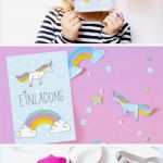 Geburtstagskrone Vorlage Süß Diy Einhorn Einladung Zum Kindergeburtstag Free