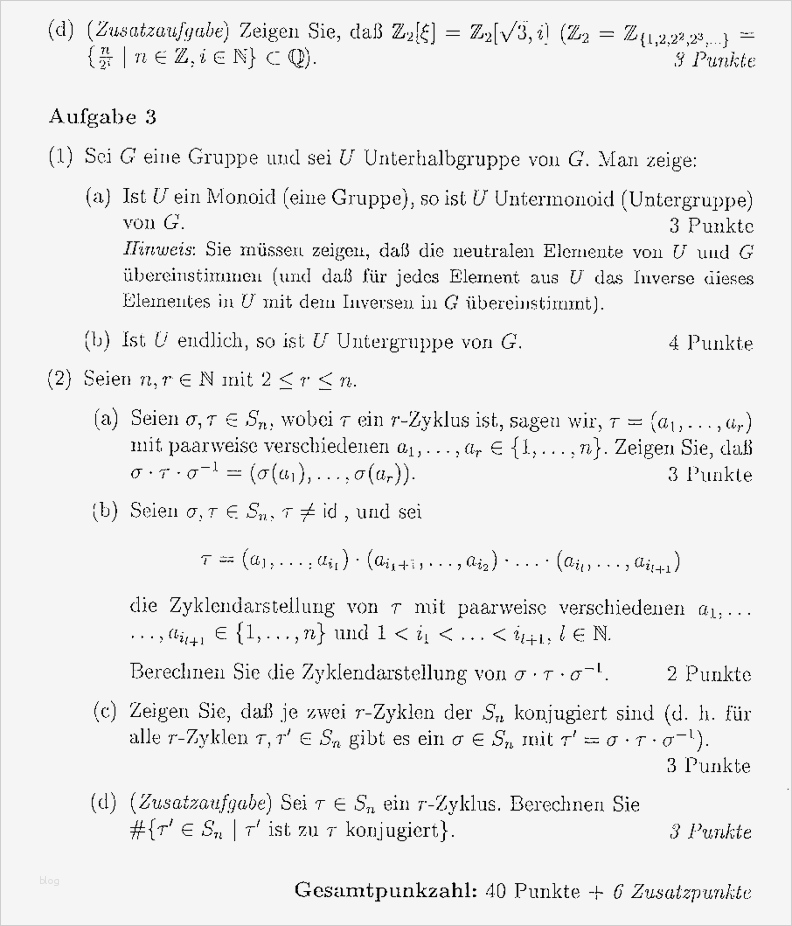 Gedächtnisprotokoll Vorlage Genial Klausurensammlung – Fsr Mathematik