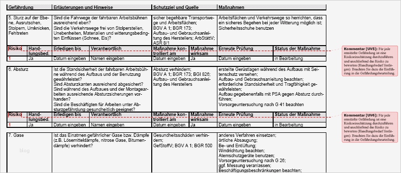 Gefährdungsbeurteilung Excel Vorlage Erstaunlich Gefährdungsbeurteilung Montagearbeiten Auf Fahrbaren