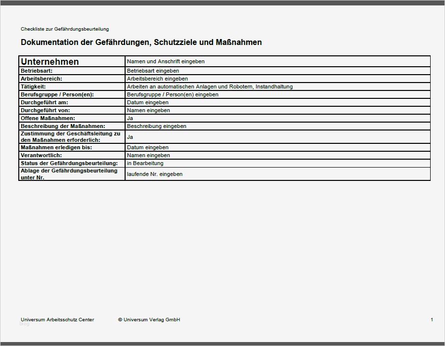 Gefährdungsbeurteilung Instandhaltung Allgemein Vorlage Genial Vertrag Vorlage Digitaldrucke 7 Instandhaltung