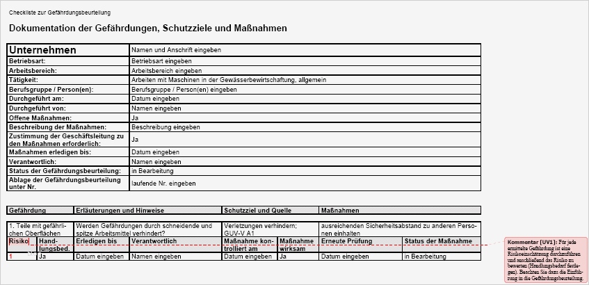 Gefährdungsbeurteilung Instandhaltung Allgemein Vorlage Luxus Arbeiten Mit Maschinen In Der Gewässerbewirtschaftung