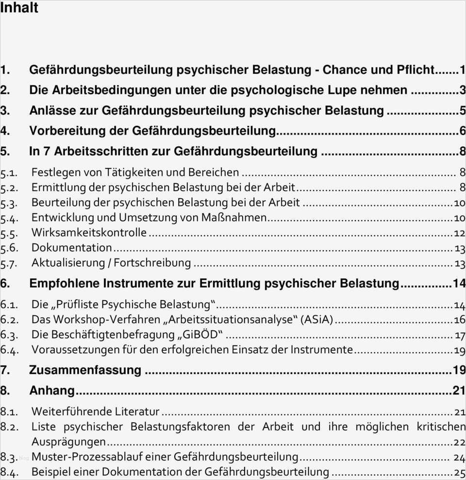 Gefährdungsbeurteilung Nach 5 Arbeitsschutzgesetz Vorlage Schön Handlungshilfe Senatorin Für Finanzen Handlungshilfe Zur