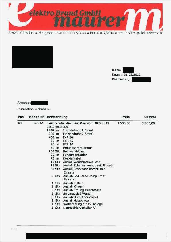 Gefährdungsbeurteilung Vorlage Elektro Schön Elektro Angebot