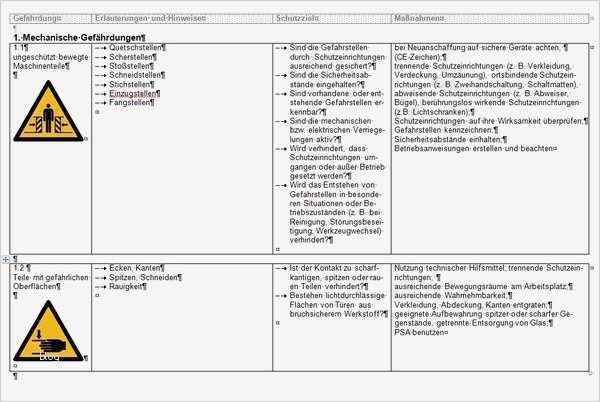 Gefährdungsbeurteilung Vorlage Luxus Universum Verlag