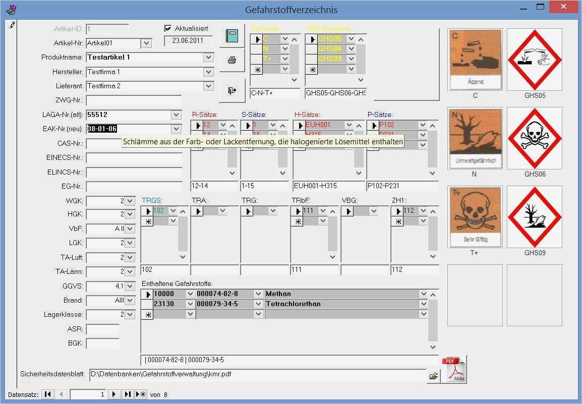Gefahrstoffkataster Vorlage Erstaunlich Jj software Gefahrstoffverwaltung Gefahrstoff