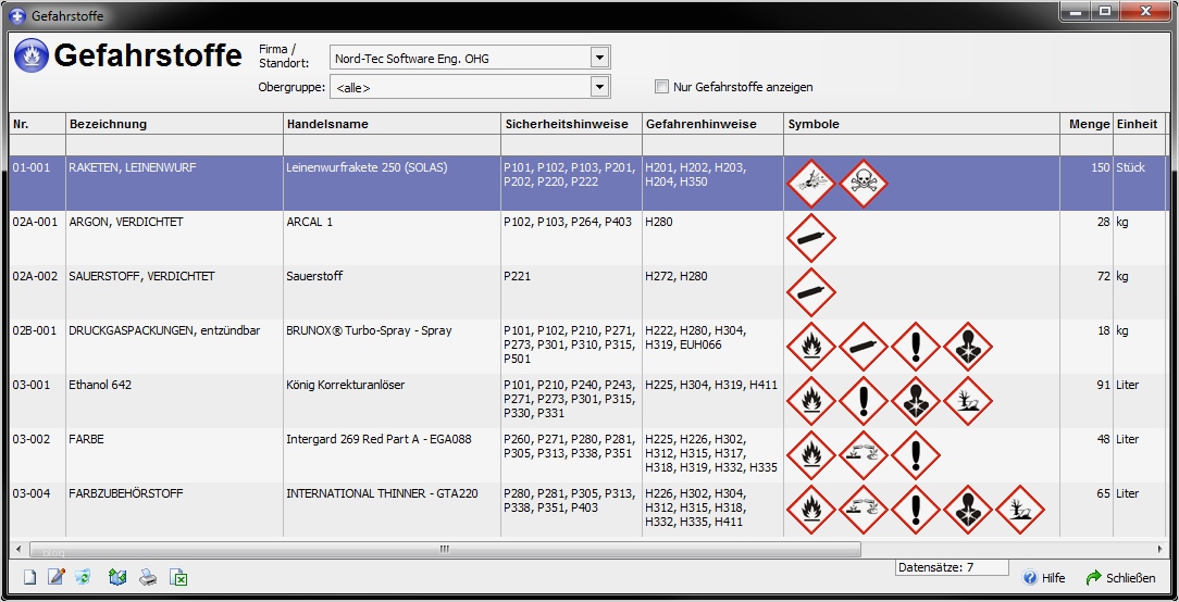 Gefahrstoffkataster Vorlage Wunderbar Safety Control nord Tec software Engineering