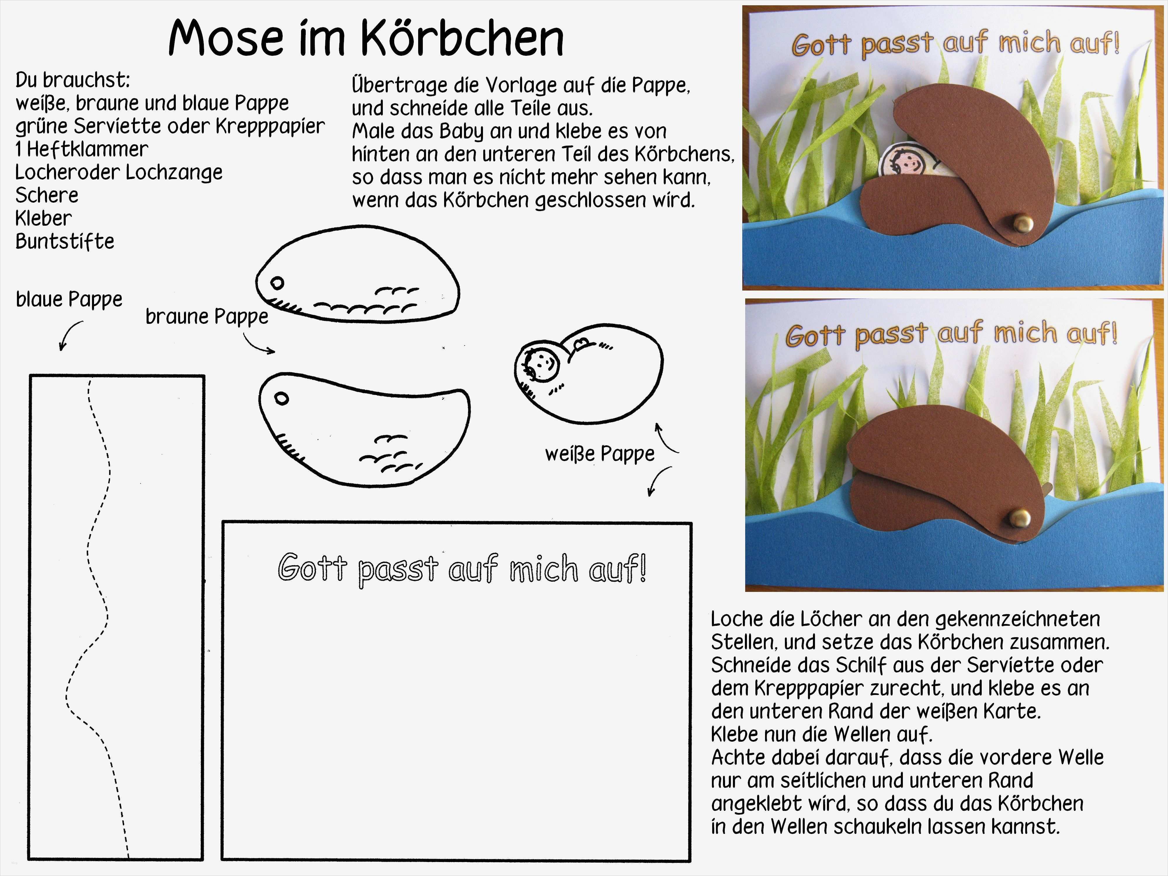 Gefühle Memory Vorlage Best Of Mose Im Körbchen Basteln Kinderstunde Kindergottes Nst