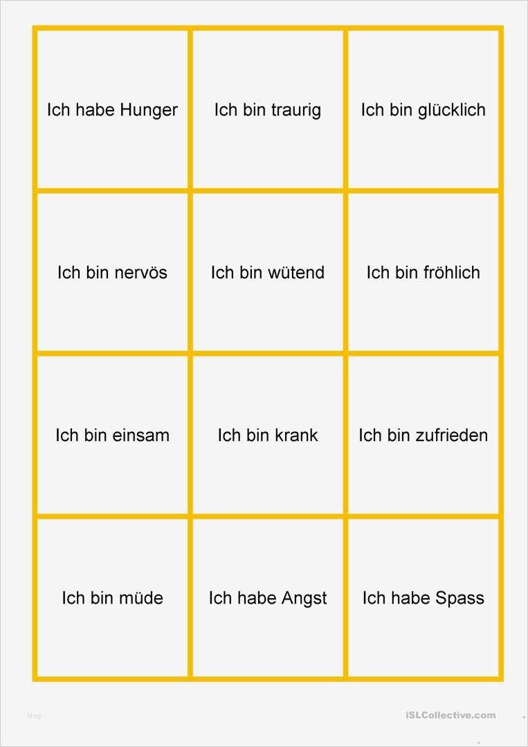 Gefühle Memory Vorlage Schönste Gefühle Memory Arbeitsblatt Kostenlose Daf Arbeitsblätter