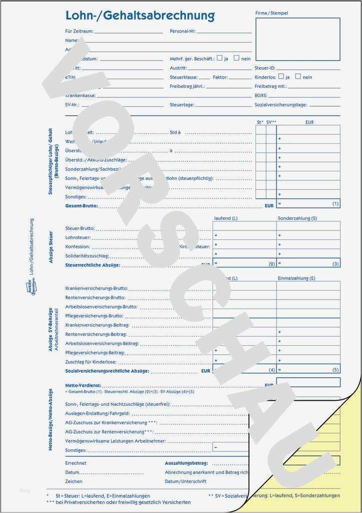 Gehaltsabrechnung Vorlage Angenehm Lohn Gehaltsabrechnung 1759