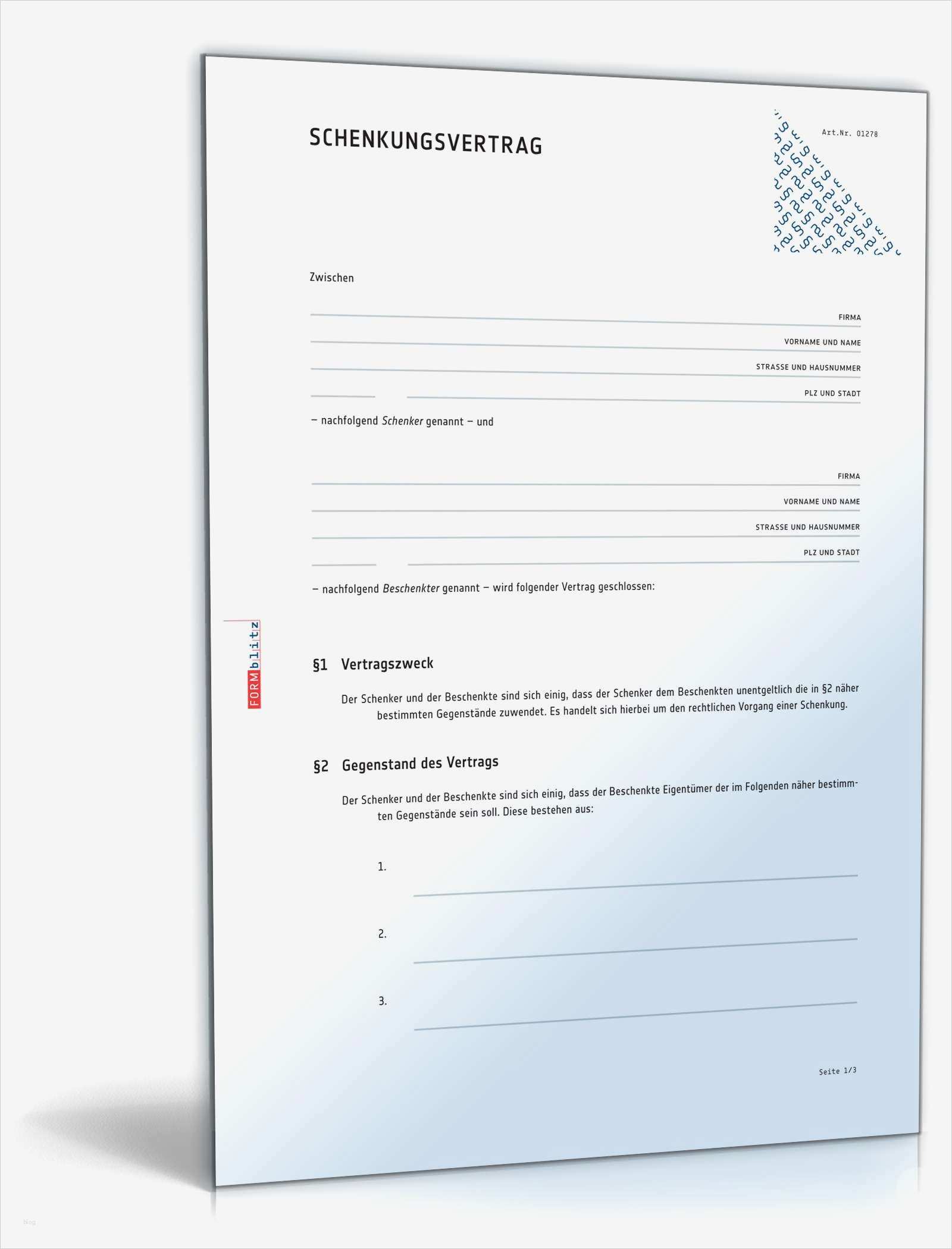 Geld Verleihen Vertrag Vorlage Genial Schenkungsvertrag Muster Für Schenkung Unter Privatleuten