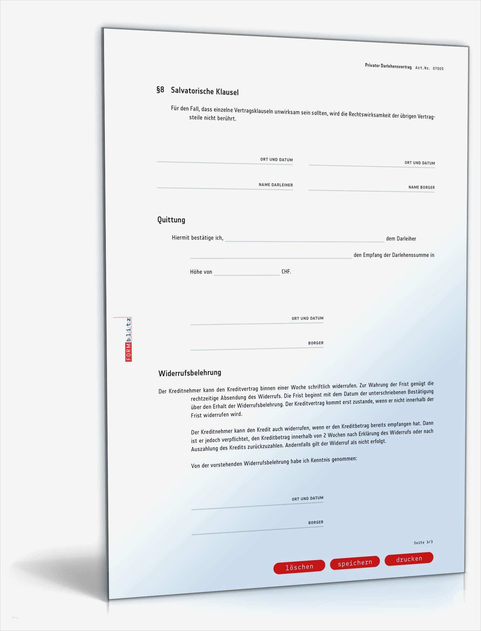 Geld Verleihen Vertrag Vorlage Schön Privater Darlehensvertrag Muster Vorlage Zum Download