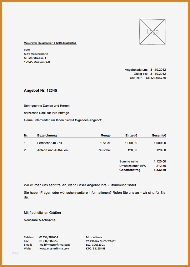 Geschäftsbrief Vorlage Angebot Cool 15 Angebot Annehmen Vorlage