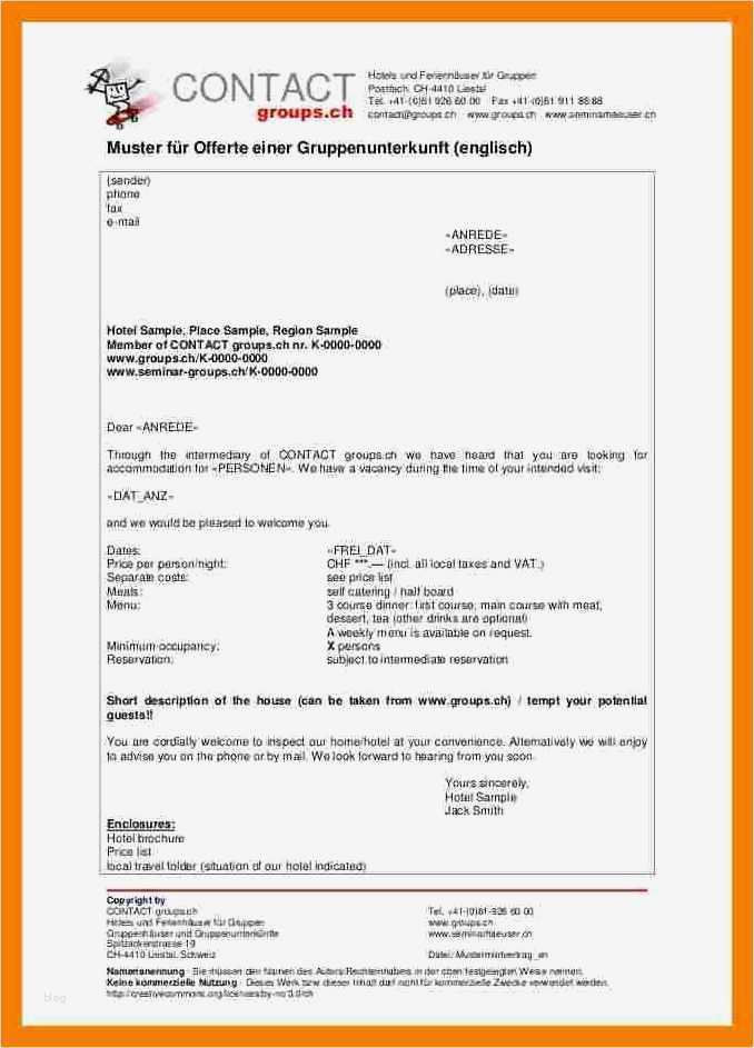 Geschäftsbrief Vorlage Angebot Inspiration 6 Angebot Geschäftsbrief