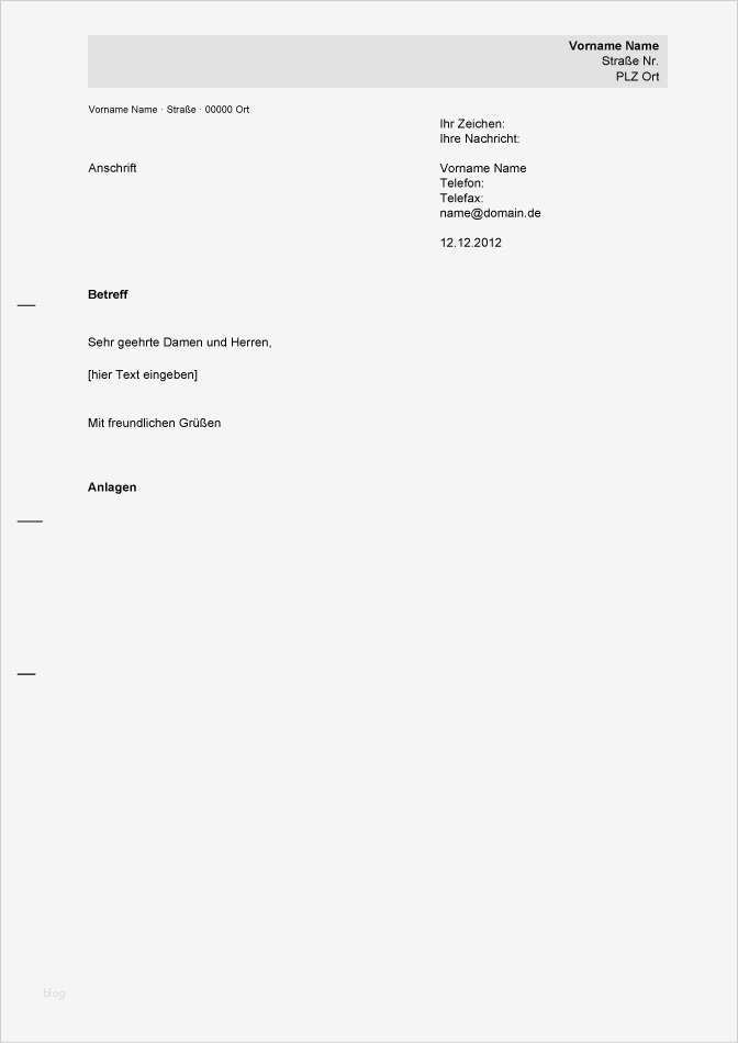 Geschäftsbrief Vorlage Kostenlos Schön Brief Nach Din 5008 normbrief Briefvorlagen Serienbrief