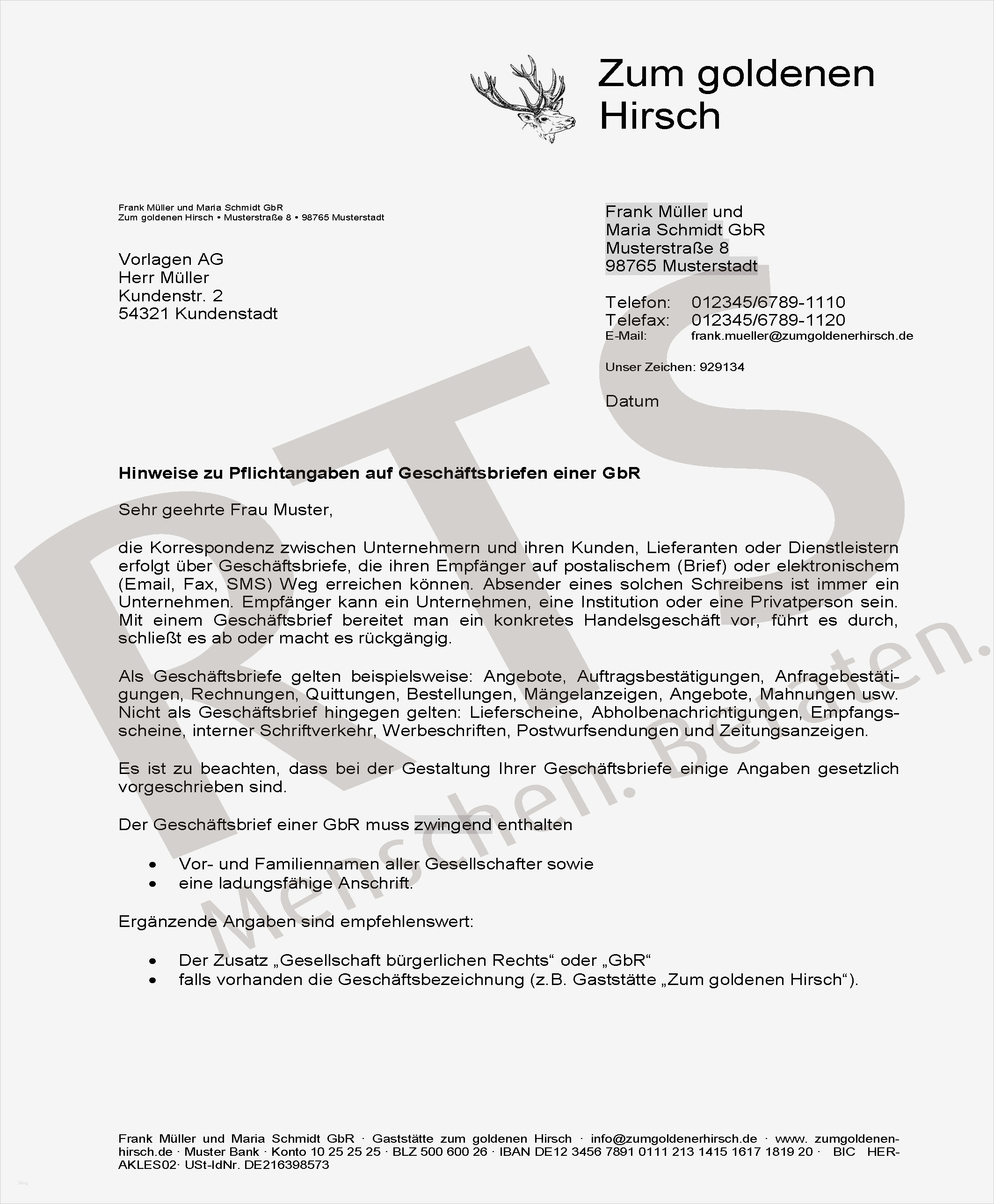Geschäftsbrief Vorlage Pdf Cool Musterbriefe Steuerberatung In Stuttgart Metzingen