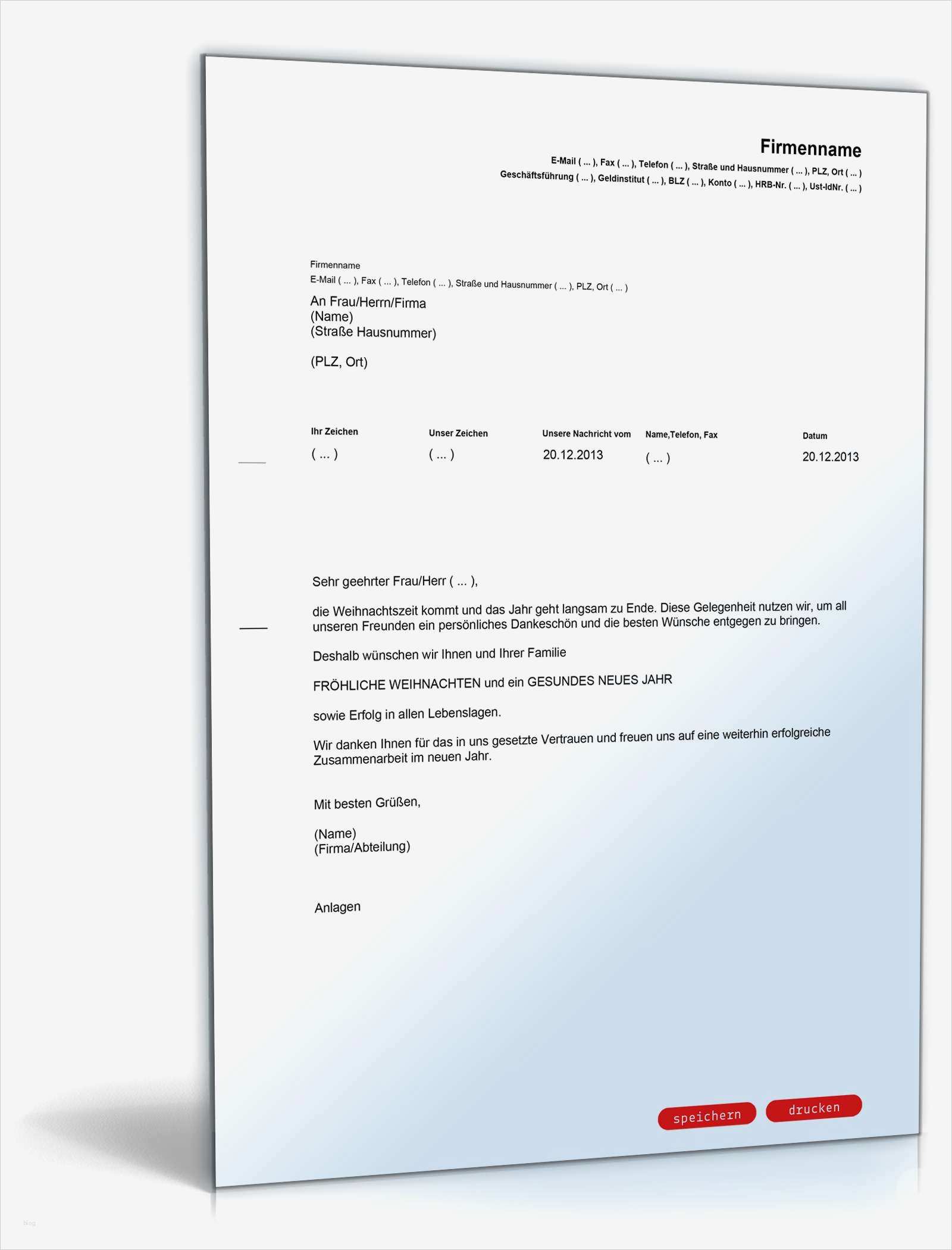 Geschäftsbrief Vorlage Pdf Fabelhaft Weihnachtsbrief Gute Geschäftskunden