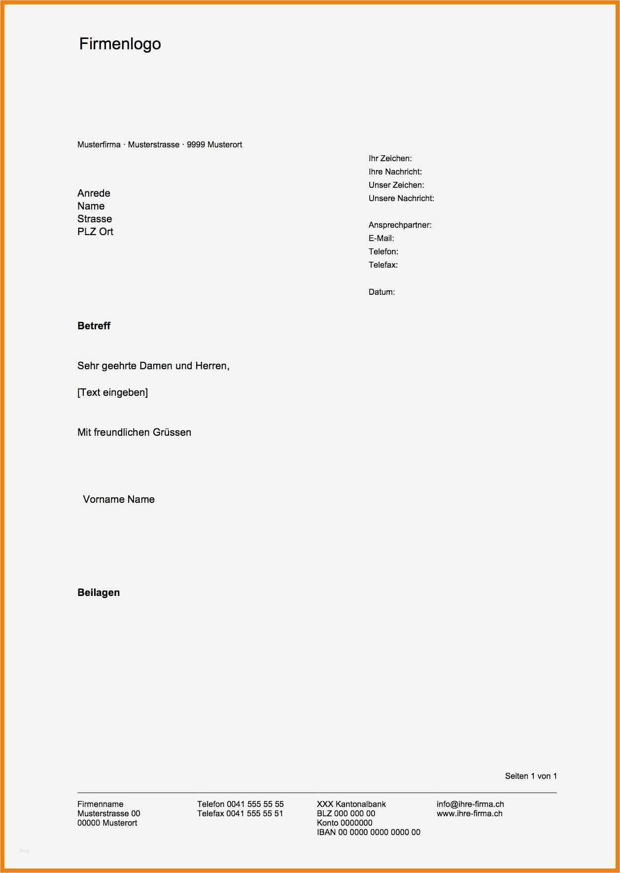 Geschäftsbrief Vorlage Pdf Inspiration 5 Geschäftsbrief Vorlage